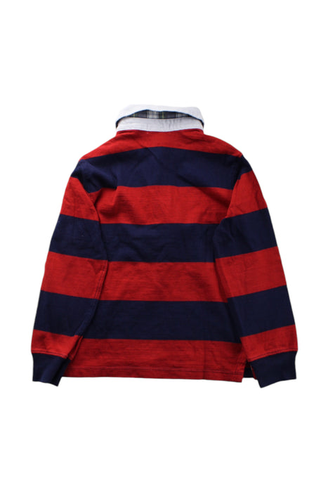 A Red Long Sleeve Polos from Polo Ralph Lauren in size 5T for boy. (Back View)