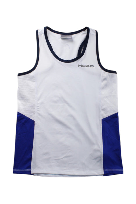 A White Sleeveless T Shirts from HEAD in size 10Y for neutral. (Front View)