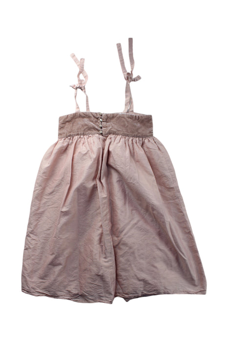 A Ivory Sleeveless Dresses from Bonpoint in size 6T for girl. (Back View)