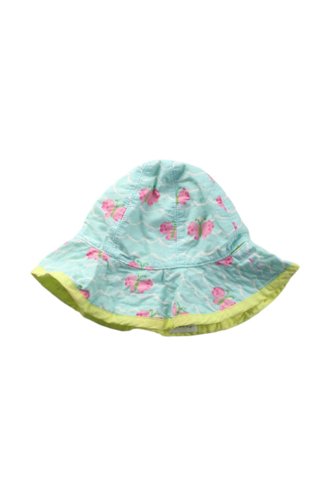 A Green Sun Hats from Pottery Barn in size 6-12M for neutral. (Front View)