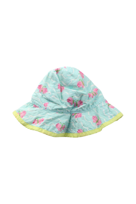 A Green Sun Hats from Pottery Barn in size 6-12M for neutral. (Back View)