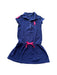 A Navy Short Sleeve Dresses from Polo Ralph Lauren in size 7Y for girl. (Front View)