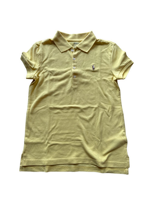 A Yellow Short Sleeve Polos from Polo Ralph Lauren in size 8Y for neutral. (Front View)