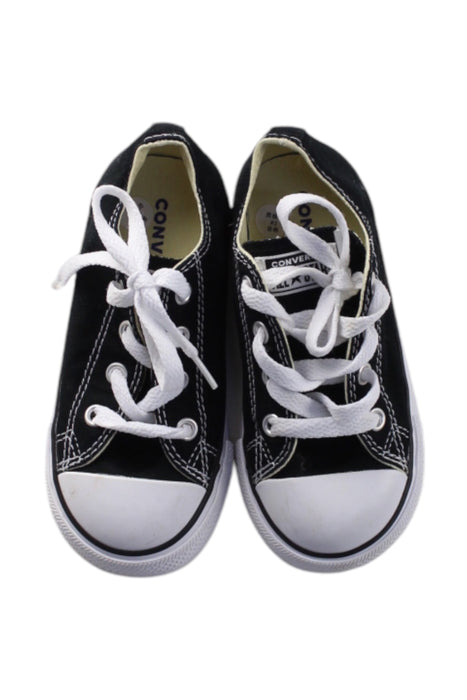 A Black Sneakers from Converse in size 3T for neutral. (Back View)