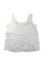A White Sleeveless Shirts from Excuse My French in size 12Y for girl. (Front View)