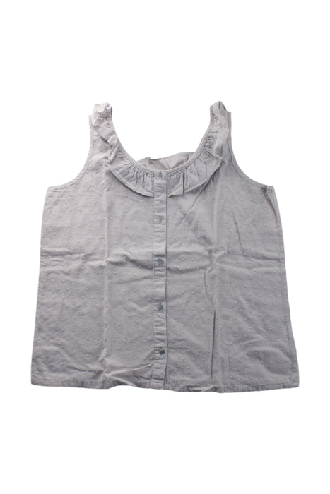 A Grey Sleeveless Shirts from Excuse My French in size 12Y for girl. (Front View)