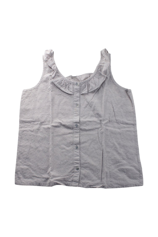 A Grey Sleeveless Shirts from Excuse My French in size 12Y for girl. (Front View)