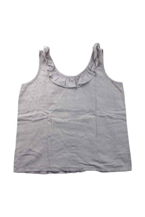 A Grey Sleeveless Shirts from Excuse My French in size 12Y for girl. (Back View)