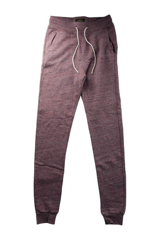 A Burgundy Sweatpants from Finger in the Nose in size 14Y for neutral. (Front View)