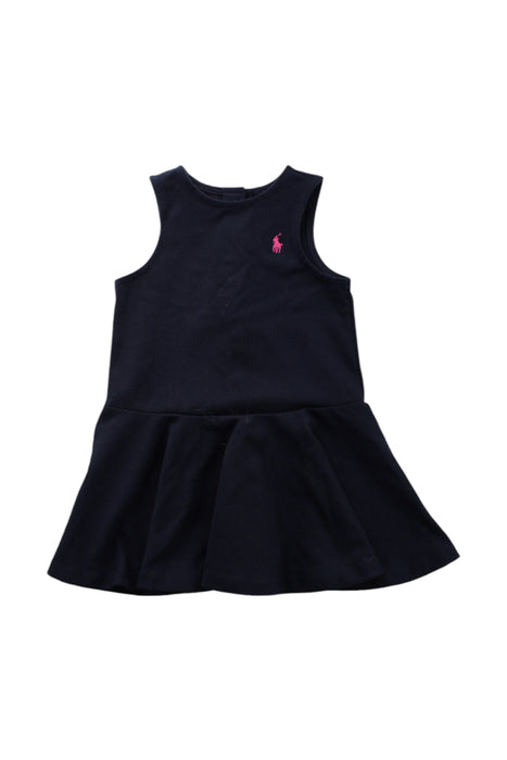 A Navy Sleeveless Dresses from Polo Ralph Lauren in size 2T for girl. (Front View)