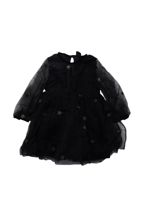 A Black Long Sleeve Dresses from little Mo & Co. in size 4T for girl. (Front View)