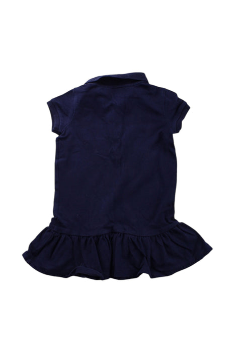 A Navy Short Sleeve Dresses from Polo Ralph Lauren in size 2T for girl. (Back View)