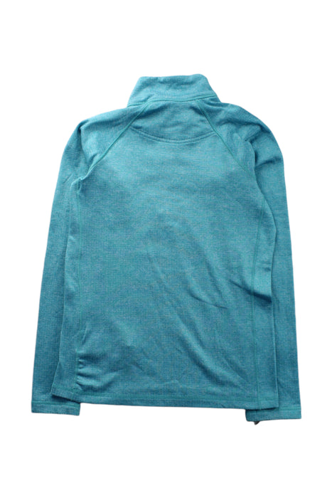 A Teal Zippered Sweatshirts from Patagonia in size 8Y for neutral. (Back View)