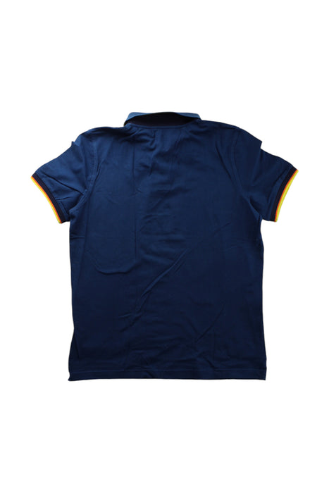 A Navy Short Sleeve Polos from K-Way in size 14Y for boy. (Back View)