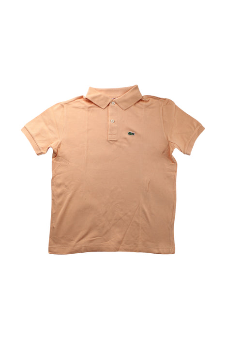A Peach Short Sleeve Polos from Lacoste in size 14Y for boy. (Front View)