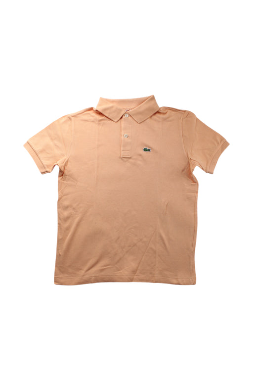 A Peach Short Sleeve Polos from Lacoste in size 14Y for boy. (Front View)