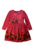 A Red Long Sleeve Dresses from Patachou in size 4T for girl. (Front View)