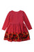A Red Long Sleeve Dresses from Patachou in size 4T for girl. (Back View)