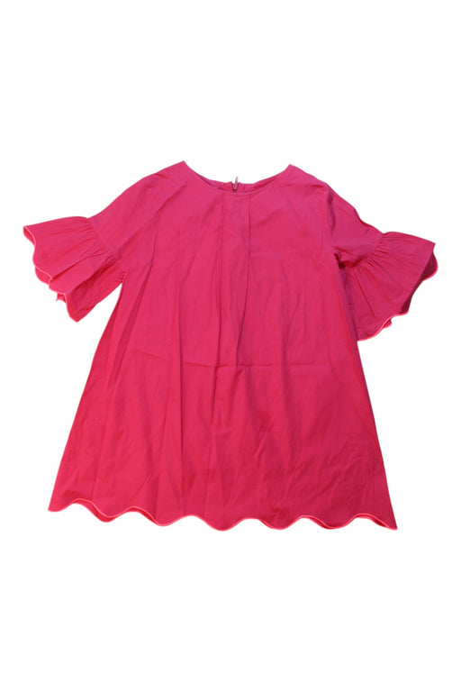 A Pink Long Sleeve Dresses from Jacadi in size 6T for girl. (Front View)