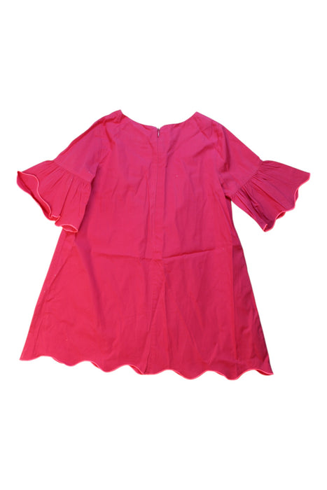 A Pink Long Sleeve Dresses from Jacadi in size 6T for girl. (Back View)
