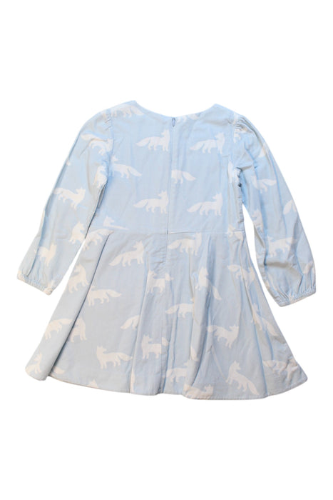 A Blue Long Sleeve Dresses from Jacadi in size 5T for girl. (Back View)