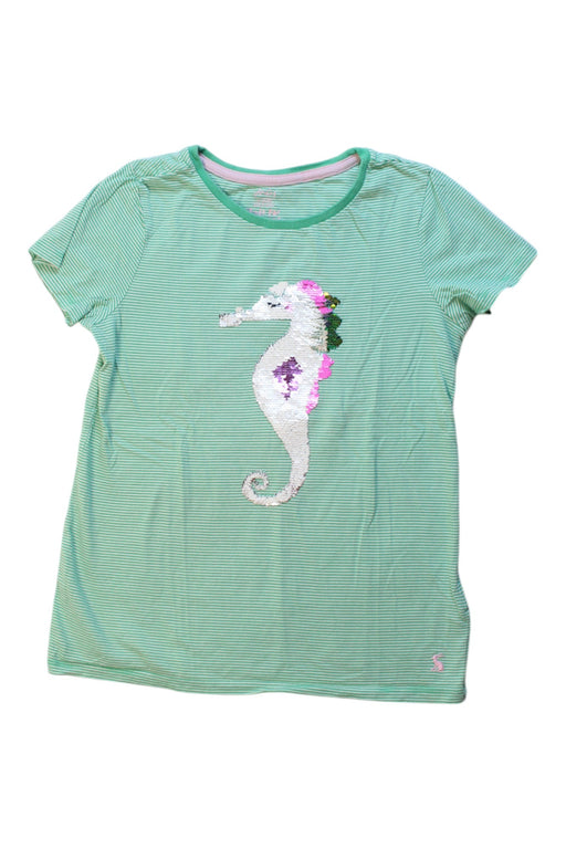 A Green Short Sleeve Tops from Joules in size 10Y for girl. (Front View)