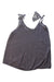 A Grey Sleeveless Tops from Excuse My French in size 8Y for girl. (Front View)