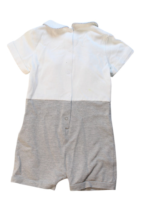 A Grey Short Sleeve Rompers from Nicholas & Bears in size 12-18M for girl. (Back View)