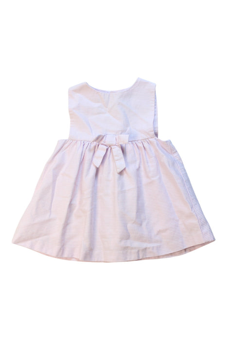 A Pink Sleeveless Dresses from Jacadi in size 6-12M for girl. (Front View)
