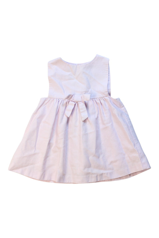 A Pink Sleeveless Dresses from Jacadi in size 6-12M for girl. (Front View)