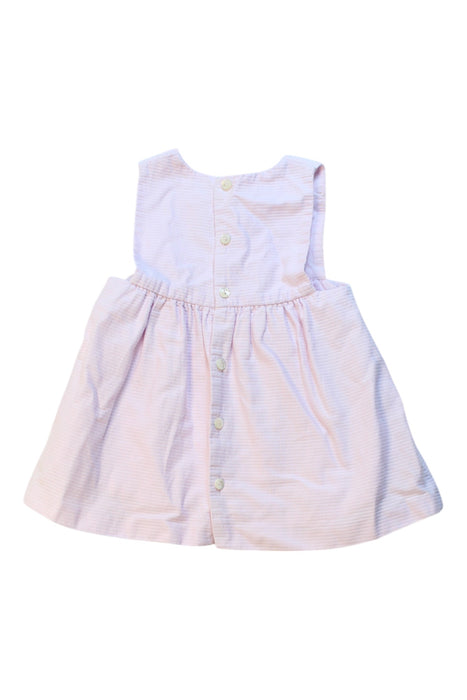 A Pink Sleeveless Dresses from Jacadi in size 6-12M for girl. (Back View)