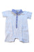 A Blue Short Sleeve Rompers from Armani in size 3-6M for boy. (Front View)