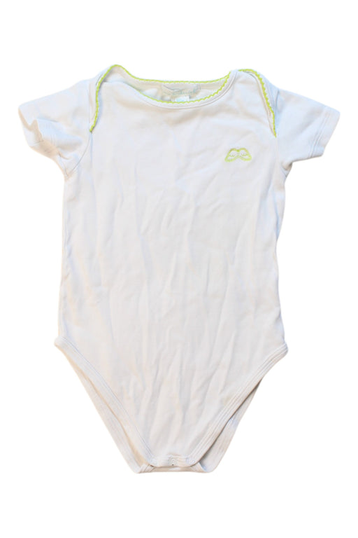 A White Short Sleeve Bodysuits from Marie Chantal in size 6-12M for girl. (Front View)
