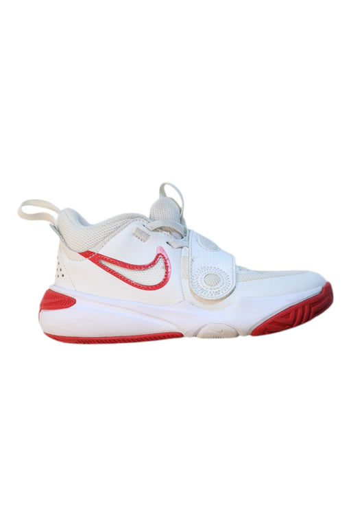 A White Sneakers from Nike in size 5T for boy. (Front View)