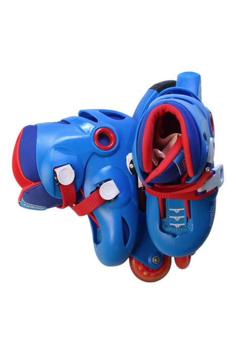 A Multicolor Scooters Rollerblades & Skateboards from Oxelo in size 4T for boy. (Back View)