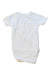 A White Short Sleeve Bodysuits from Petit Bateau in size 0-3M for girl. (Back View)