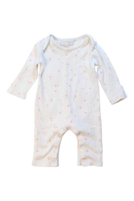 A White Long Sleeve Bodysuits from The Little White Company in size 0-3M for girl. (Front View)