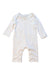 A White Long Sleeve Bodysuits from The Little White Company in size 0-3M for girl. (Front View)