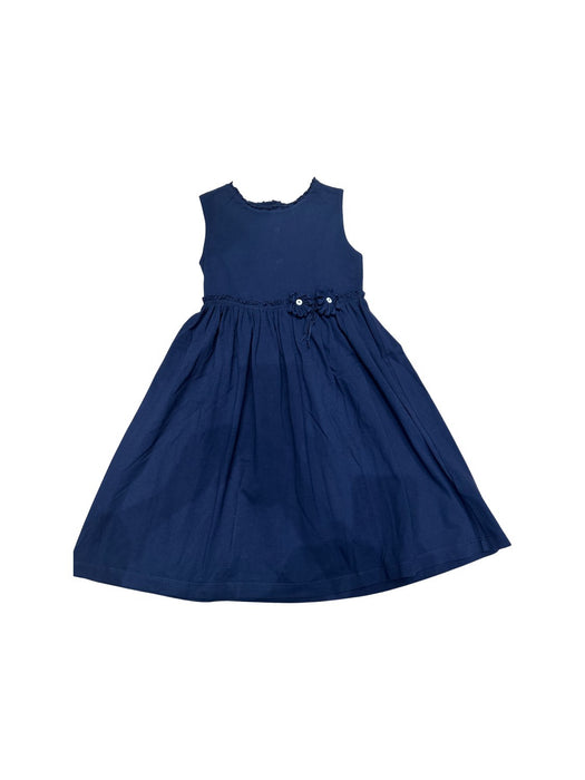 A Navy Sleeveless Dresses from Malvi & Co. in size 6T for girl. (Front View)