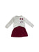 A Grey Long Sleeve Dresses from Mayoral in size 6T for girl. (Front View)