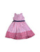 A Pink Sleeveless Dresses from Joe-Ella in size 5T for girl. (Front View)