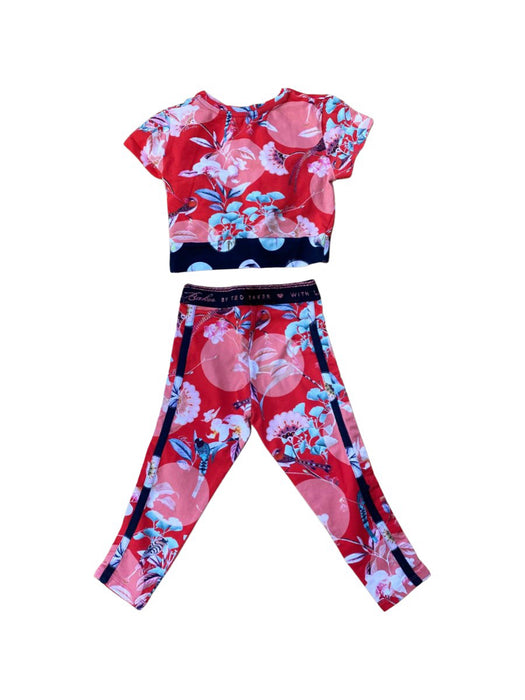 A Red Leggings Sets from Baker by Ted Baker in size 4T for girl. (Back View)