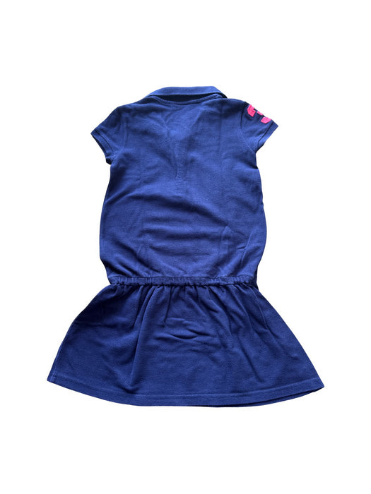 A Navy Short Sleeve Dresses from Polo Ralph Lauren in size 7Y for girl. (Back View)