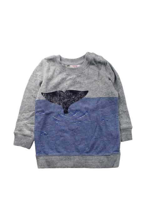 A Grey Crewneck Sweatshirts from Seed in size 18-24M for boy. (Front View)