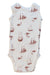 A Ivory Sleeveless Bodysuits from Nature Baby in size 3-6M for boy. (Back View)