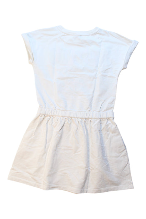 A White Short Sleeve Dresses from Moschino in size 10Y for girl. (Back View)