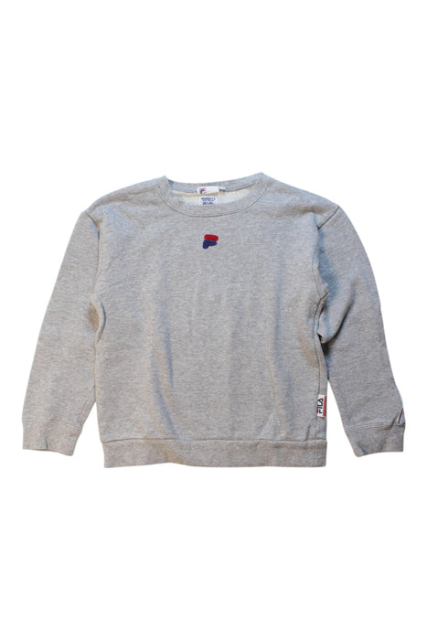 A Grey Crewneck Sweatshirts from Fila in size 8Y for girl. (Front View)