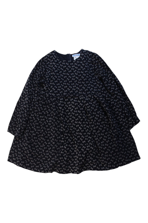 A Black Long Sleeve Dresses from Jacadi in size 6T for girl. (Front View)