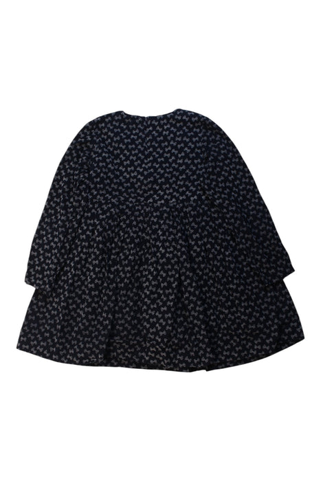 A Black Long Sleeve Dresses from Jacadi in size 6T for girl. (Back View)