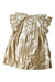 A Gold Short Sleeve Dresses from Velveteen in size 5T for girl. (Back View)